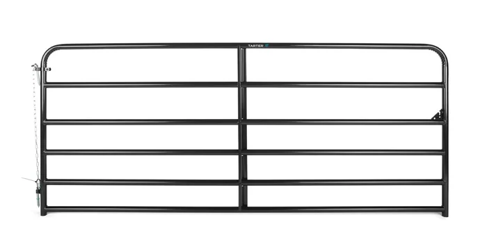Tarter American Gate 1 3/4 in 19 Ga 10 ft Black