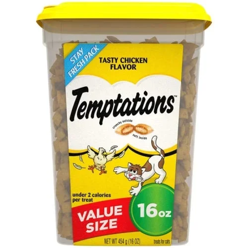 Temptations, Classics Crunchy And Soft Adult Cat Treats Tasty Chicken, 16 Oz