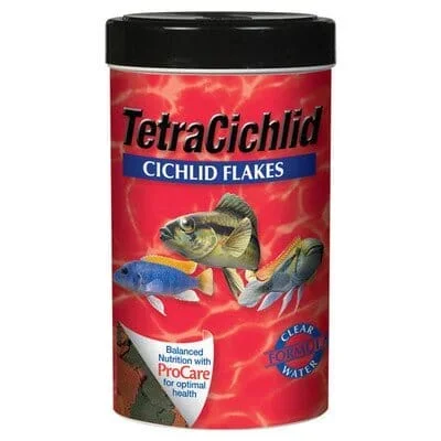 Tetra and Cichlid Flakes Fish Food – 5.65 Oz