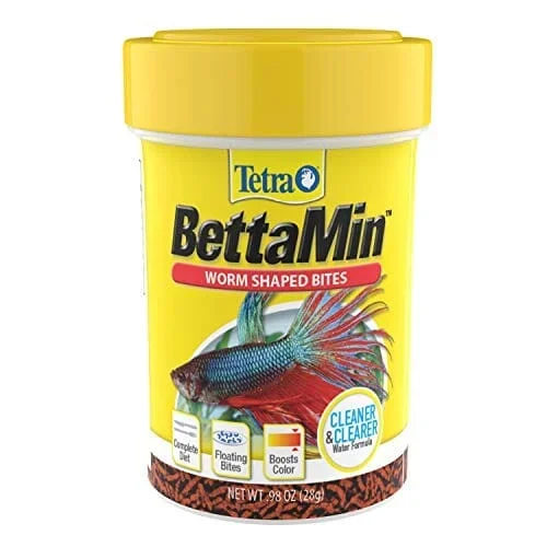 Tetra Betta Fish Worm Shaped Bites – .98 Oz