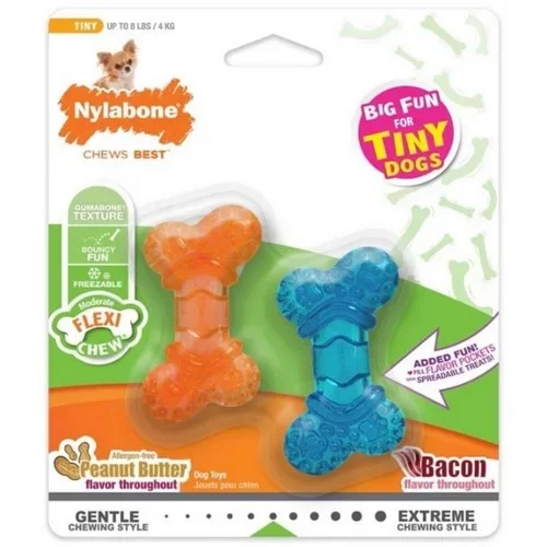 Tfh Publications, Moderate Flexi Chew Mini Twin Pack Peanut Butter Bacon, 3 Count