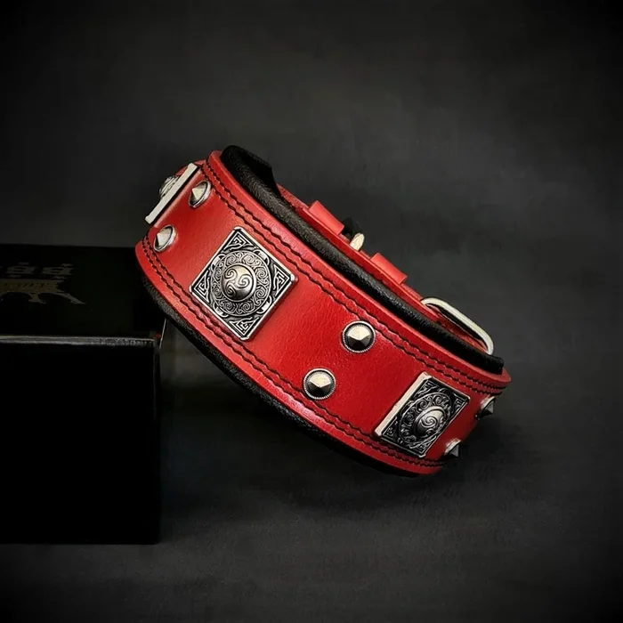 The “Eros” collar 2 inch wide Red