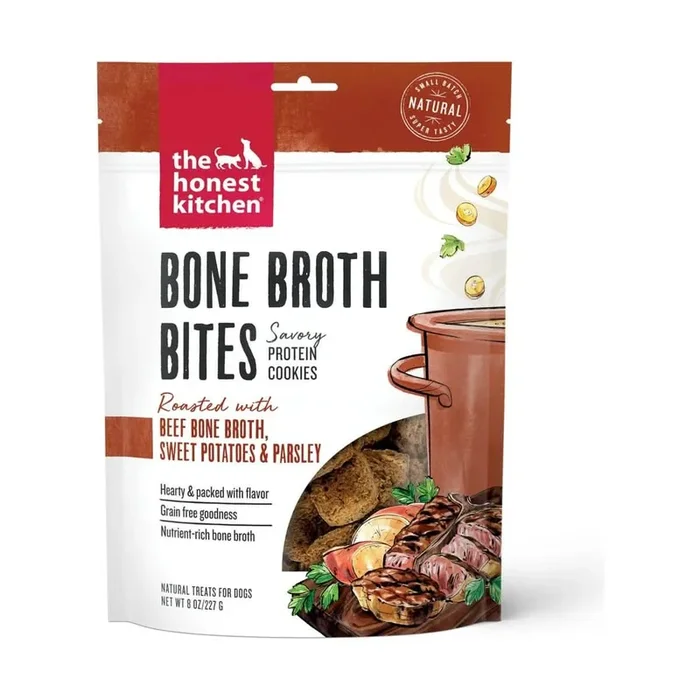 The Honest Kitchen Bone Broth Bites 소고기 뼈 육수, 고구마 & 파슬리
