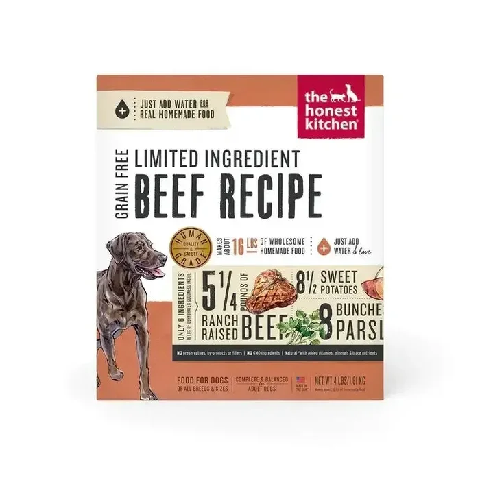 The Honest Kitchen Dehydrated Limited Ingredient Beef Recipe Dog Food,