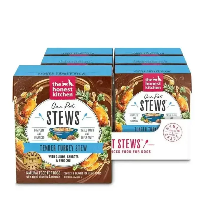 The Honest Kitchen One Pot Stews: Tender Turkey Stew with Quinoa, Carrots & Broccoli Wet Dog Food 6/10.5oz