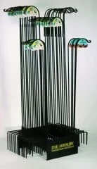 The Hookery Shepherd Hook Display Wild Bird Accessories – Black – 54 Count