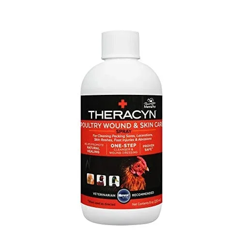 Theracyn Wound & Skin Care Spray Poultry Veterinary Supplies Sprays/Daubers – 8 Oz