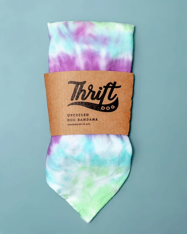 Tie-Dye Dog Bandana in Mood Ring (Made in the USA)
