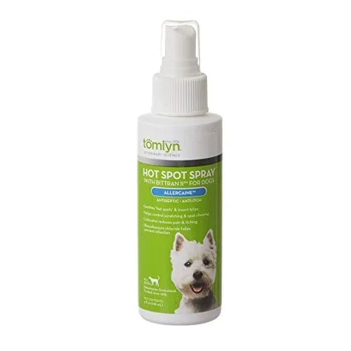 Tomlyn Allercaine with Bittran II Spray for Dogs – 4 Oz