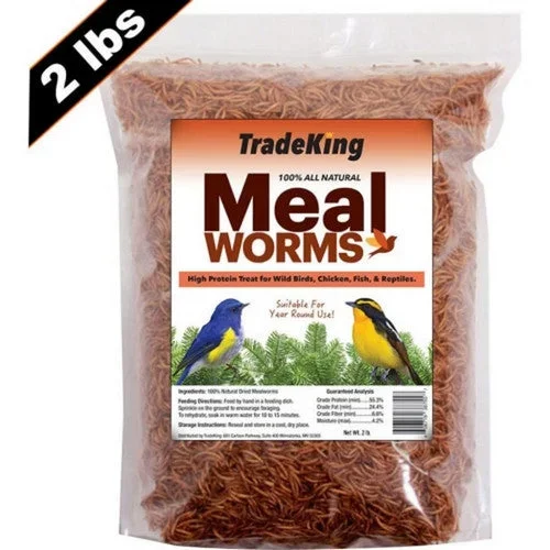 Tradeking, Tradeking Dried Mealworms, 2 Lbs