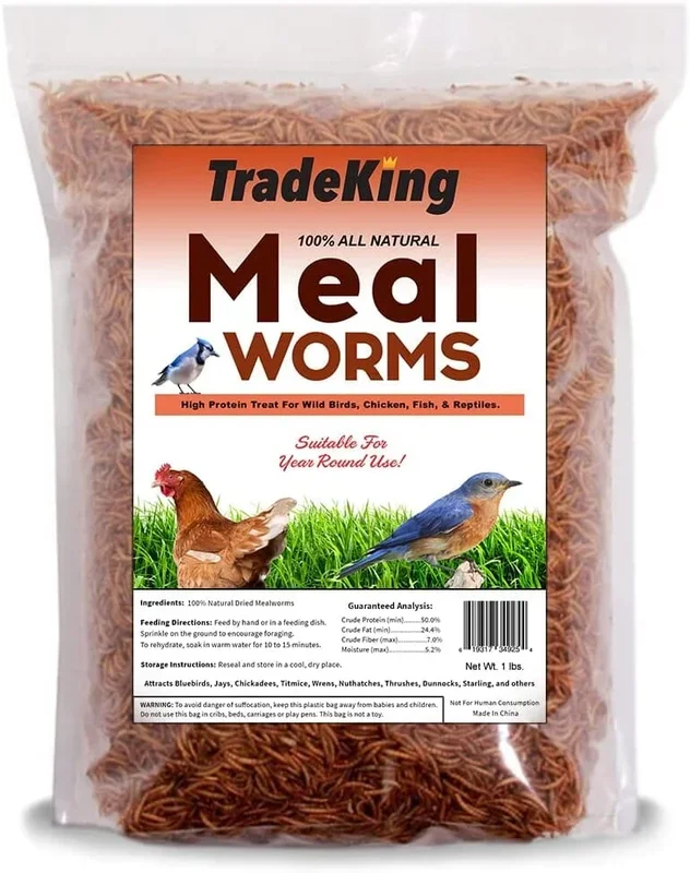 Tradeking Tradeking Dried Mealworms Wild Bird Food – 1 Lb