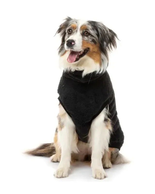 Turtle Teddy Dog Fleece in Carbon Black (FINAL SALE)