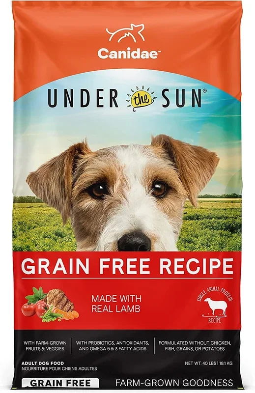Under The Sun Grain-Free Dry Dog Food – Lamb – 23.5 Lbs