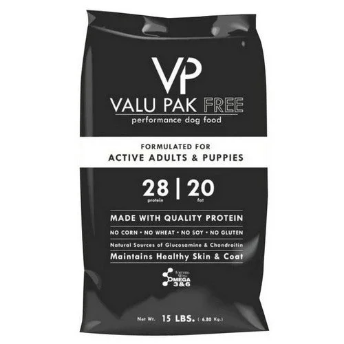 Valupak, Dog Food Free Black, 15 Lbs