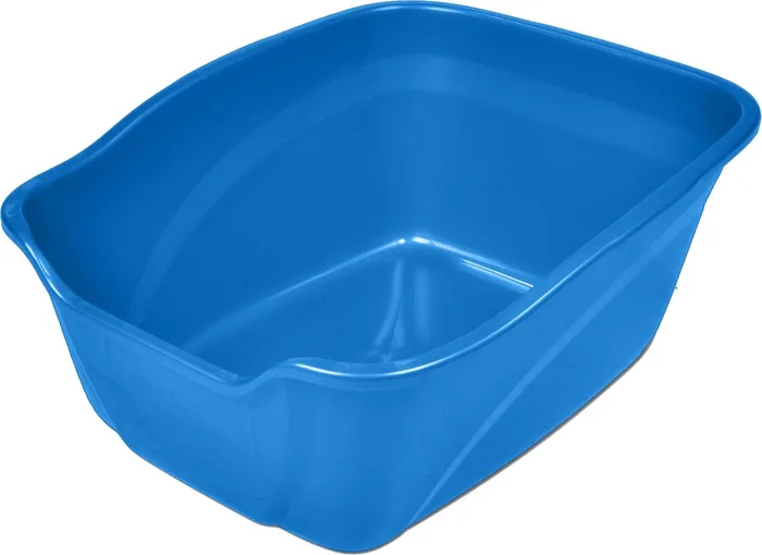 Van Ness High-Sides Cat Litter Pan – Blue – 21 X 17.5 X 9 In