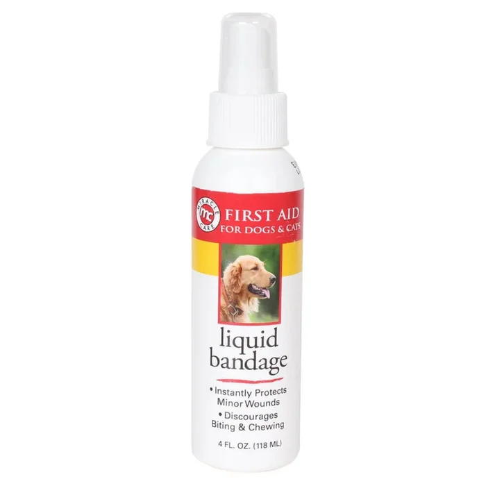 Vendaje líquido en aerosol Kwik-Stop para perros y gatos, 4 oz