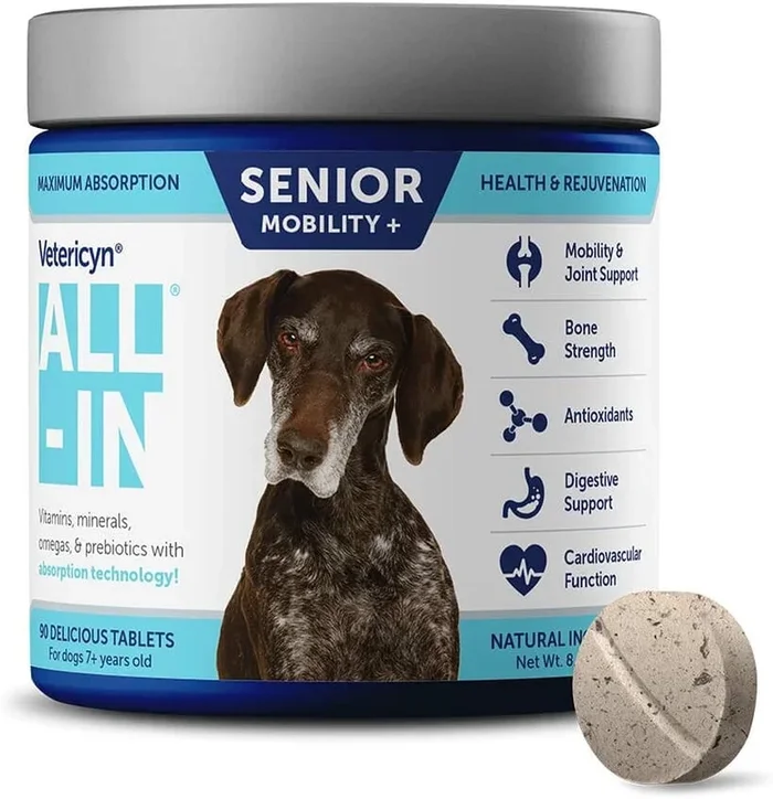 Vetericyn All In Senior Dog Supplements – 90 Count