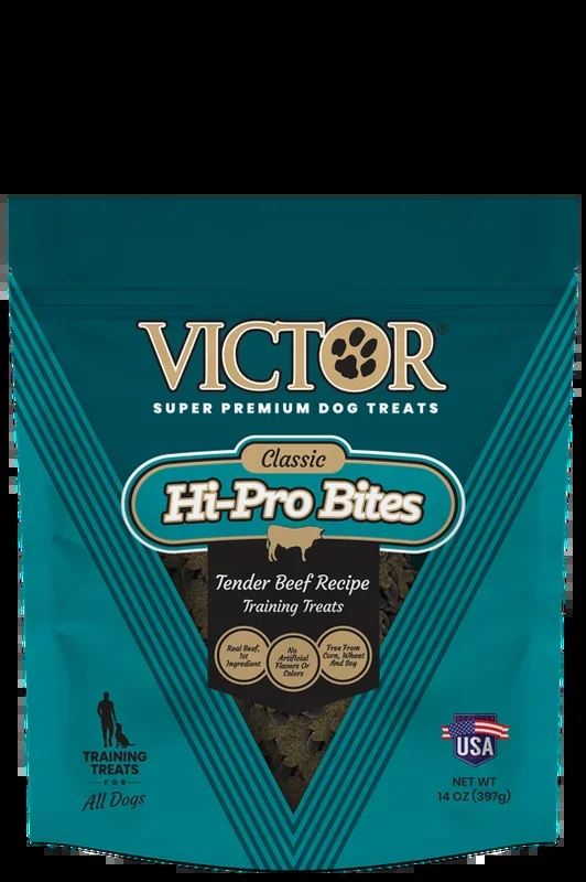 Victor Classic Hi-Pro Beef Bites 14-oz, Dog Treat