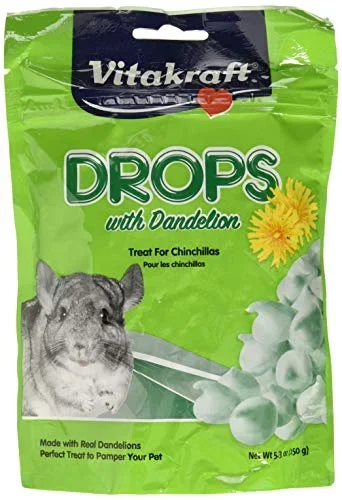 Vitakraft Drops with Dandelion for Chinchillas – 5.3 oz