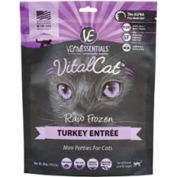 Vital Essentials Cat Frozen Mini Patties Turkey – 28 Oz
