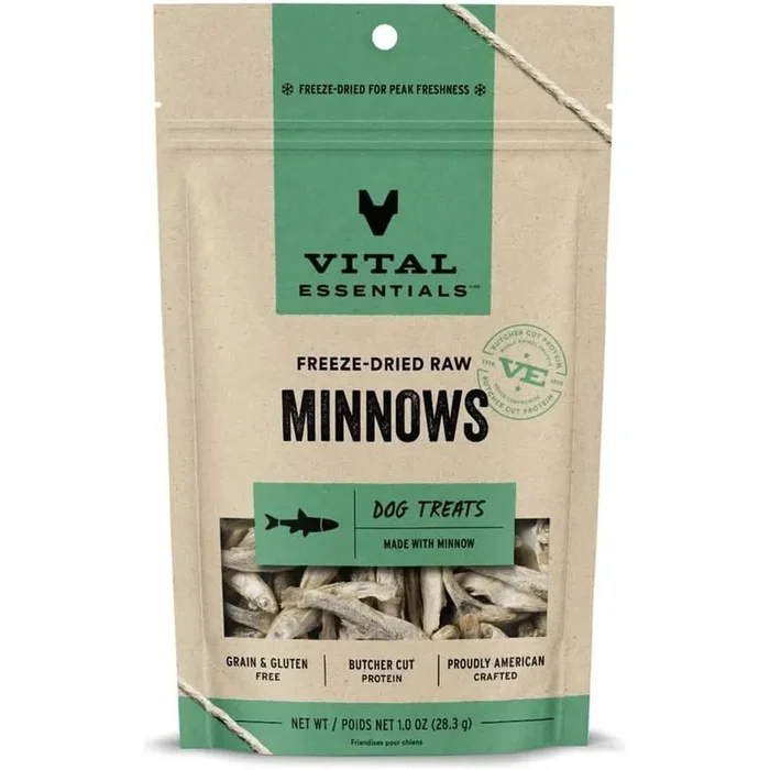 Vital Essentials Dog Treat Freeze-Dried Raw Minnows