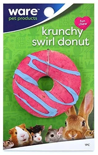 Ware Krunchy Swirl Donut Small Animal Treat Small Animal Chewy Treats –