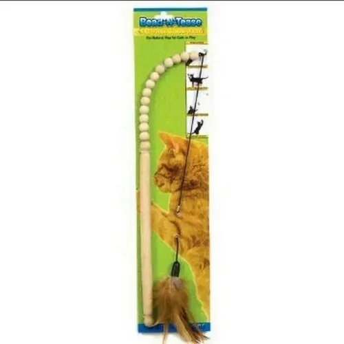 Ware Manufacturing, Bead-N-Tease Natural Wood Wand, 2 Count