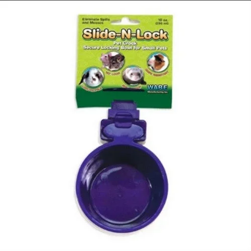Ware Manufacturing, Slide-N-Lock Pet Crock, 10 Oz