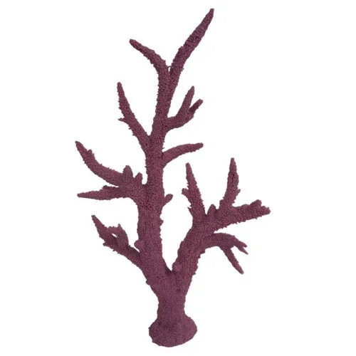 Weco, Weco Products South Pacific Coral Staghorn Tall Ornament, Purple, 1 Each/Medium