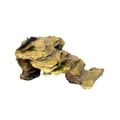 Weco, Weco Products Wecorama Galapagos Silver Shale Ramp Terrarium Ornament, Brown, 1 Each/Medium