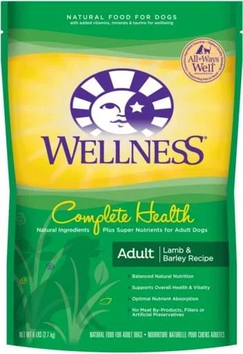 Wellness Complete Health Natural Lamb & Barley Recipe Dry Dog Food