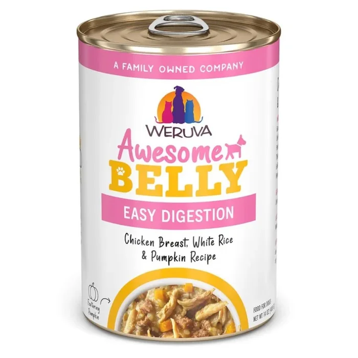 Weruva Awesome Belly Chicken Breast White Rice & Pumpkin Recipe Dog Food 14oz