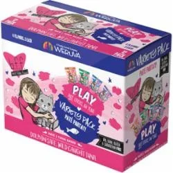 Weruva BFF PLAY PARTY Pate Wet Cat Food – 3 Oz Pouch Variety Pack – Case of 12