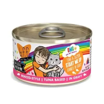 Weruva Cat BFF OMG! Start Me Up Atún y salmón en salsa 2.8oz