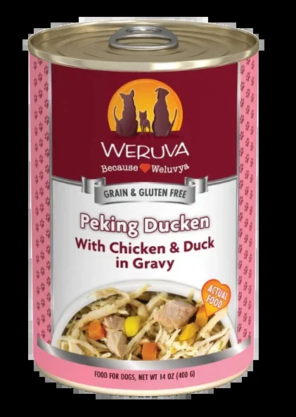 Weruva Classic Dog Peking Ducken Chicken & Duck in Gravy 14oz Canned Dog Food