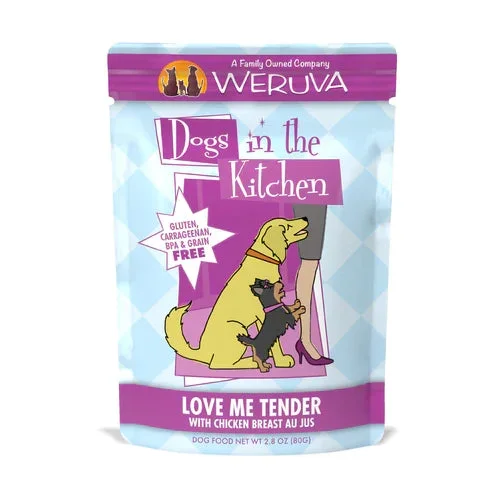 Weruva Dogs in the Kitchen Love Me Tender with Chicken Breast Au Jus Dog Food, 2.8oz Pouch