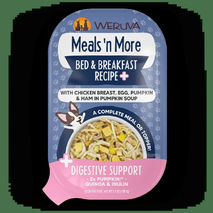 Weruva Meals ‘n More Bed And Breakfast Recipe Plus 3.5-oz, Wet Dog Food