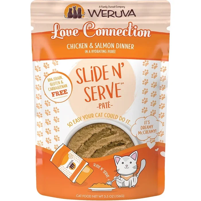 Weruva Slide and Serve Love Connection Wet Cat Food – 5.5 Oz – Case of 12