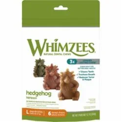 Whimzees Hedgehog Dental Dog Chews – Large – 12.7 Oz