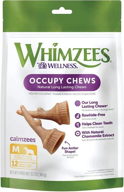 Whimzees Occupy Antler Value Bag Medium Dog Chews – 12.7 Oz