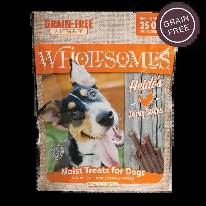 Wholesomes Heidi’s Grain Free Jerky Sticks, Chicken 25oz