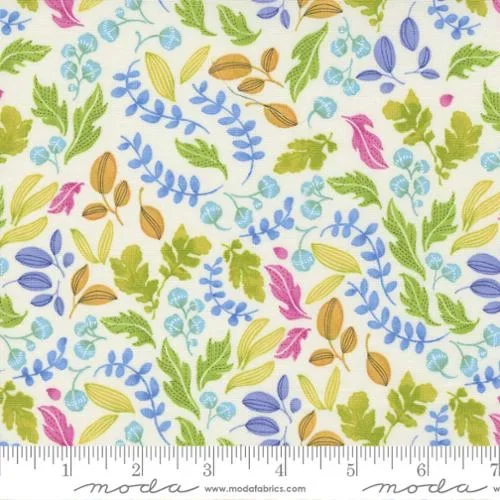 Wild Blossoms Collection Leafy World Cotton Fabric 48736