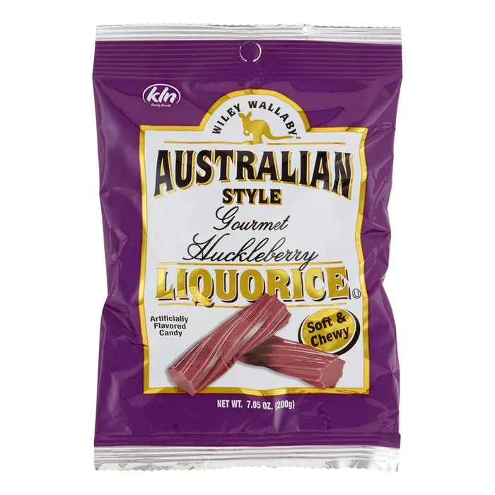Wiley Wallaby Huckleberry Licorice Real Fruit Soft and Chewy Dog Treats – 7.05 Oz – Case of 12