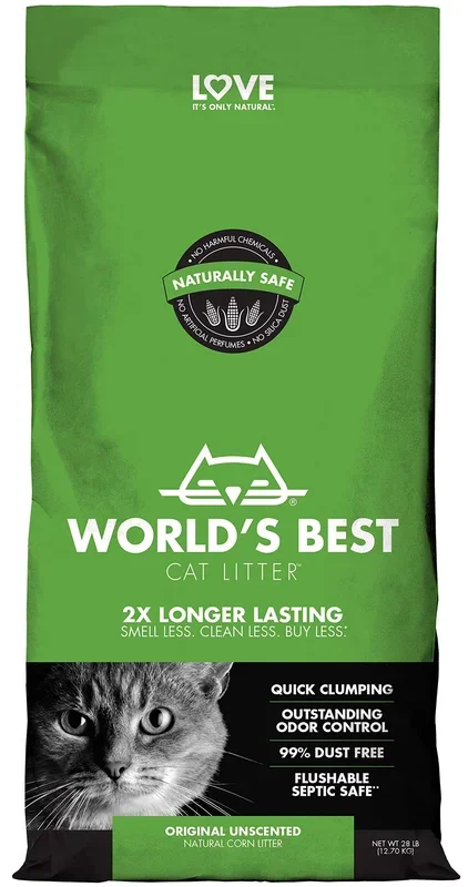 World’s Best Cat Litter Original Corn Clump Unscented Cat Litter