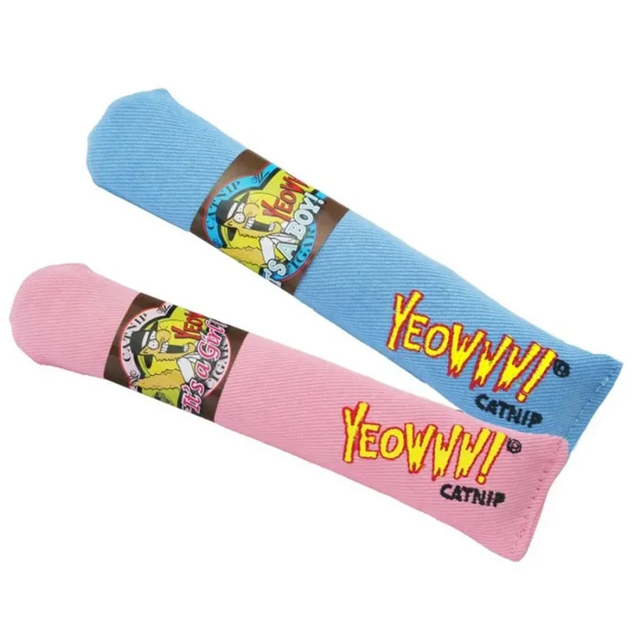 Yeowww! Catnip, Yeowww! Big Baby Cigars Catnip Toy, 1 Each / 7 Inches, Blue
