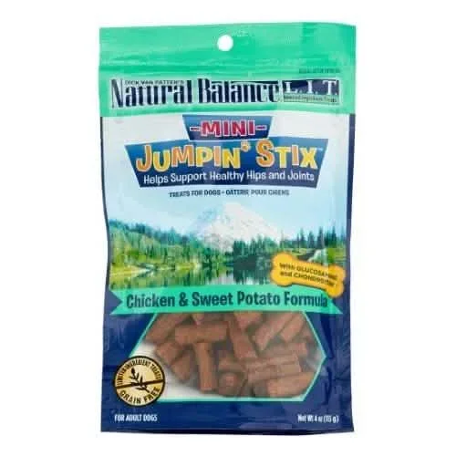 自然平衡点亮的跳跃鸡肉和红薯味,4盎司包装