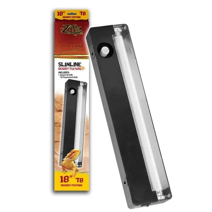 Zilla Slimlines T8 Fluorescent Light Fixture Desert, 1ea