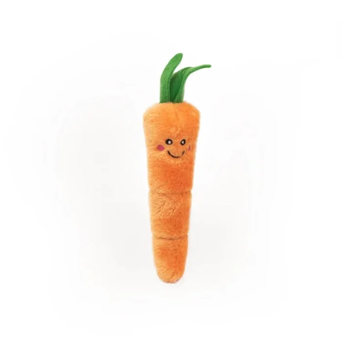 Zippy Paws Kickerz Carrot Plush Catnip Cat Toy – Small