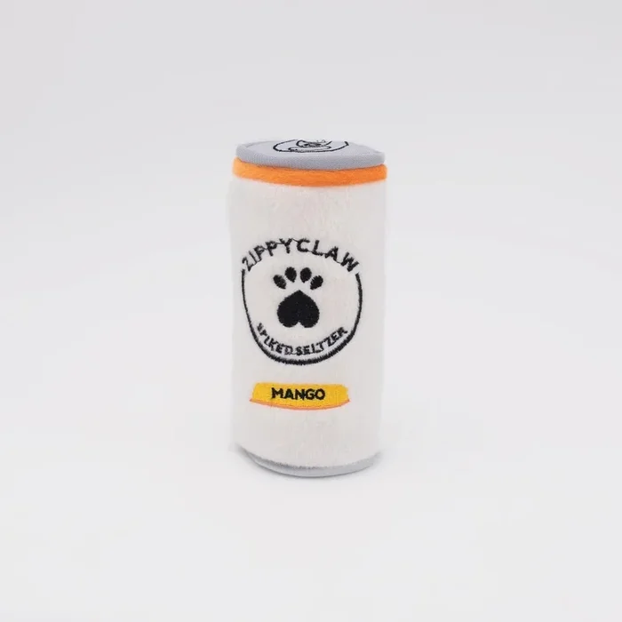 Zippy Paws Squeaky Zippy Claw Hard Seltzer Can Squeak and Plush Dog Toy – Small