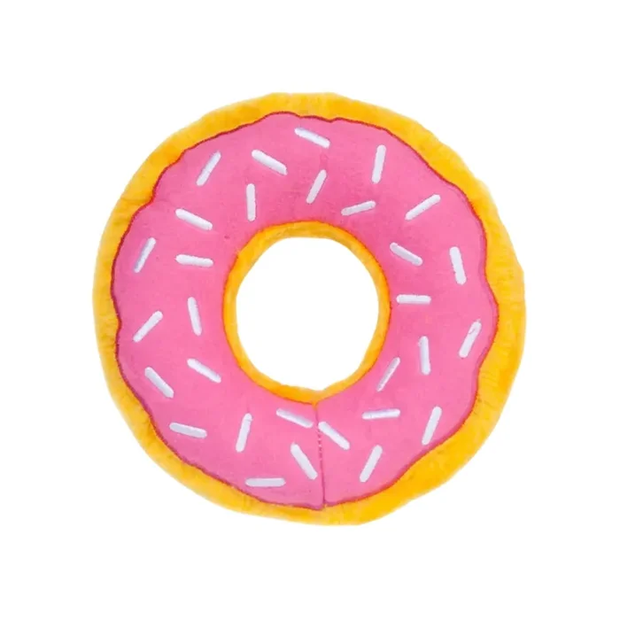 ZippyPaws Donutz Dog Toy Strawberry, 1ea/MD